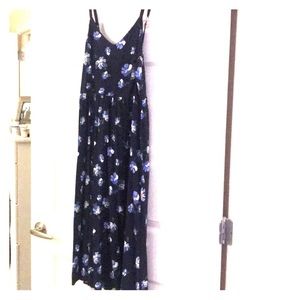 Floral spaghetti strap dress. Size medium